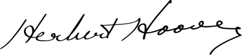 Herbert Hoover Signature